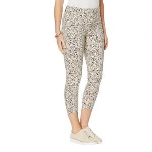 SKINNY GIRL Reagan High-
Rise Skinny Ankle Jeans - Cheetah Animal Print